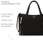 Tumi Voyageur Valetta Tote Bag Black Women s Modern Casual Bag New In Box