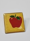 Teach All Children Well Lapel Pin Red Apple