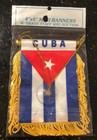 Cuba          4 X 6    Mini Banner Flag Car Window Mirror Hanging W Suction New