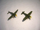 Vintage 1950s Thomas Toys Ww2 British   American Military Airplanes    