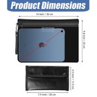 Set Fireproof Document Money Bag W lock Waterproof Envelope Safe Pouch Storage