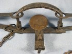 Vintage S  Newhouse Oneida Community No  3 Double Long Spring Trap With Chain