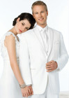Men s White After Six Lastrada Tuxedo Jacket- Easy Care Black Tie  Prom Gala