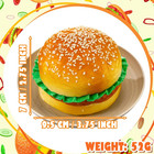 3 Pcs Artificial Hamburgers Realistic Fake Food Bread Model Photography Prop For