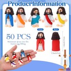  Pcs Easter Mini Jesus Figurine Bulk Everyone Needs A Little Jesus Pocket 50