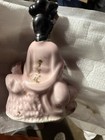 Vintage Hand Painted Japanese Geisha Figurine Porcelain Statue W  Fan Kimono 