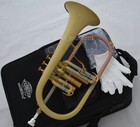 Customized Flugelhorn Yellow Satin Finish Expert Flugel Horn Weibster Wfh-1050