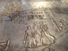Vintage Wendell August Forge Hammered Aluminum Amish  the Gathering  Tray 11 75 