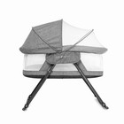 Baby Delight Portable Gray Travel Bedside Sleeper With Mosquito Net
