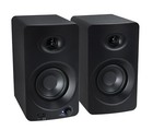 Pair Rockville Asm4 4  Pro Studio Monitor Speakers W bluetooth adjustable Stands