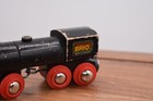Vintage Brio Wooden Railway 1990 Black Steam Train No Tender  33414 Sweden