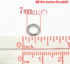Jump Rings 7mm - 50 100 200 Stainless Steel 16 Gauge Open Jump Rings F8879