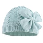 Winter Warm Knitted Baby Hat For Girls Cotton Lined Infant Toddler Hat Autumn   
