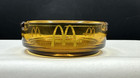 Vintage Mcdonald s Glass Amber Color Spiral Bottom Ashtray No Chips