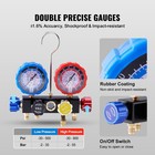 4-way Ac Manifold Gauge Set R134a R22 R12 R410a Hvac 5ft Hoses