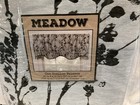 Ellis Curtain Meadow Scalloped Single Rod Pocket Valance    Chrome     50   w X 15   l