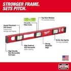 Milwaukee 24 In  Aluminum Magnetic I-beam Level With 7 In  Billet Torpedo Level