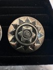 Vintage Sterling Silver 8 8g Sunburst Gear Post Earrings Southwest Navajo Style