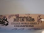 2023 Lsu Tigers College World Series Champions Signed Marucci Custom Bat Wow     
