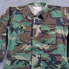 Vintage Us Army Jacket Mens M Woodland Camo Combat Coat 90s Bdu 13164