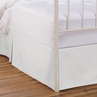  White Bed Skirt Queen Size - 18 Inch Drop  Queen Bed Skirt With Split 