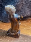 Imperial Glass Caramel Slag 5  Standing Colt Pony Figurine W  Labels