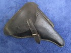 Original German Ww2 P08 Luger Military Hardshell Leather Holster Made In 1936