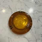 Vintage Amber Glass Ashtray