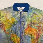 Rare Vintage 90s Graphic Lightweight Jackets The World Map Jacket Men   s Size Xxl
