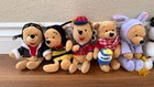 Lot Of 10 Winnie The Pooh Theme Mini Bean Bag Plush Nwt Disney Store Exclusive
