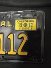 1963 California Dealer Motorcycle License Plate Paramount Harley Davidson 1b 112