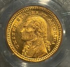 1903 Jefferson Gold Commemorative Dollar Pcgs Ms65