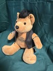 Rock   Roll Hall Of Fame Punk Rock Teddy Bear W  Removable Faux Leather Jacket