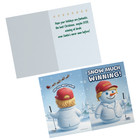 Trump Christmas Card   Maga Christmas Greeting Card   Funny Trump Golf Snowman