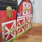 Melissa   Doug Latches Barn Wooden Activity Board Latches 12x15 5  