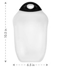 Dexas Chop   Scoop Cutting Board  6 5 By 10 5 Inches  White With Black Handle