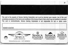 Seneca Buffalo Creek Casino - Buffalo Creek  Ny - Seneca Club Slot Card