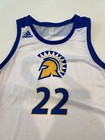 Game Worn Used Adidas San Jose State Spartans Sjsu Basketball Jersey Lge 5  22