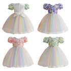 Flower Girls Princess Tutu Dress Baby Kids Birthday Party Pageant Wedding Gown