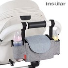 Adjustable Stroller Caddy Organizer   6 Pocket Storage Bag For Baby Essentials