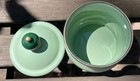 Mackenzie Childs Enamel Sugar Pot With Lid Pale Green
