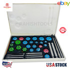 Carbide Valve Seat Cutter Set Tipped 37 For Chevy  Ford gmc  caterpillar  komtus