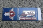 Vintage Matchbook Flat Tsc Motor Freight Lines Serving Louisiana Texas  trucking
