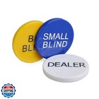 Smartdealspro 3pcs Small Blind  Big Blind And Dealer Poker Button
