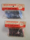 Two Vintage Mid Century Rolls Spiral Garland Woolworth   s 6 Feet Long Blue Red