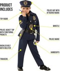 Kids Police Officer Costume   Toys Boys Girl Policeman Cop Uniform Halloween