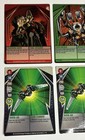Bakugan Battle Brawlers 6 Card Lot Heavy Metal Magnetic Gate Cards Silver Axe