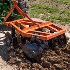 Titan Attachments 3 Point 4 Ft Disc Harrow  Category 1 Tractor Attachment