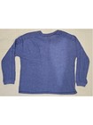Women s Zenana Long Sleeve Waffle Knit Pocket Tee Blue Size S m