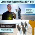 Honeycomb Fiberglass Performance Surf Fins     Fits Futures Single Tab - Rid